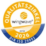 wingwave Qualitätssiegel 2026 DIN ISO 29993